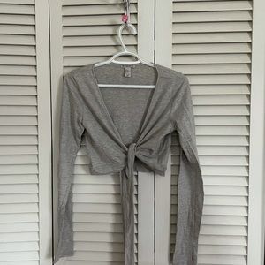 Forever 21 Grey Ballet Top